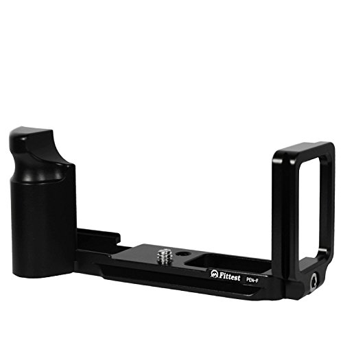 First2savvv Soporte de forma L con liberaci  n r  pida y empu  adura personalizada para Olympus PEN-F PEN F   pa  o de limpieza - LLX-PEN-F-01G11