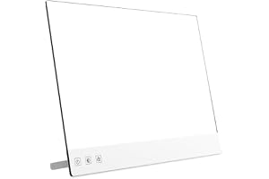 LED måleritavla magisk tavla 35 x 25 cm, uppladdningsbar med 7 ljuslägen och neonpennor