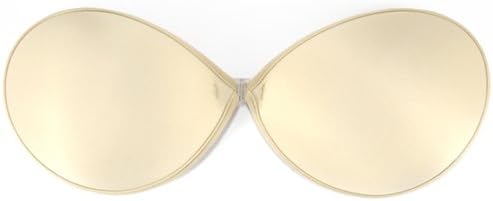 Invisible Cleavage Effect LIFT &amp; SUPPORT Self Adhesive Seamless front closure backless STRAPLESS STICK ON Essential BRA Silicone bra _ Reusable Black / Beige [ Beige C ]