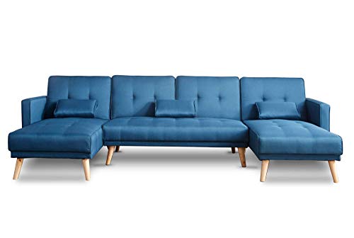 Bobochic Scandinave Canape U Panoramique Convertible En