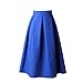 Produktbild POIUDE Ausverkauf Damen Volltonfarbe Rockabilly Rock A Linie Vintage Retro Rock Swing Röcke(Blau, XXX-Large)