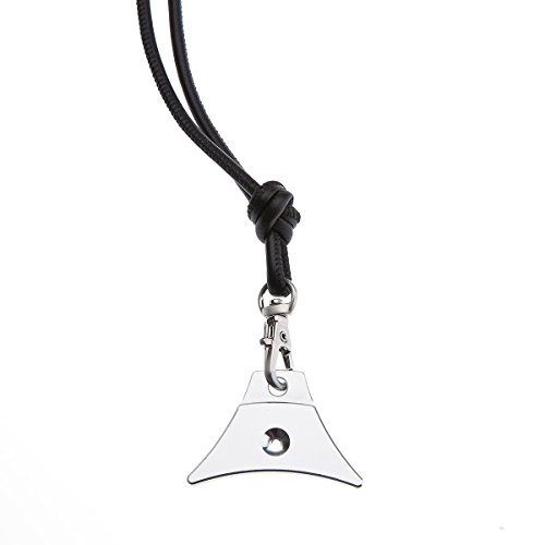 Logan sifflets A1 Sifflet de Berger et Agneau Nappa Cordon, Argent/Noir