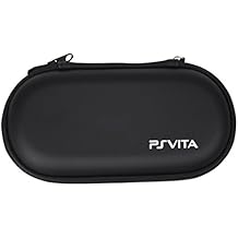 SODIAL(R) Borsa Custodia Zip in EVA Nero con Moschettone per PSVITA Console Videogiochi