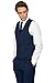 Produktbild Moss London Herren Extra Slim Fit Mittelblau Kariert Anzug Weste UK 42R