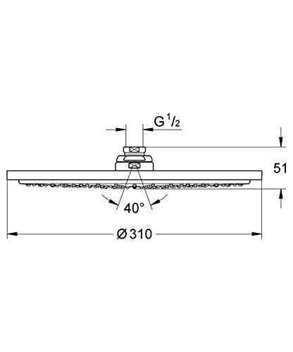 GROHE Rainshower Cosmopolitan Kopfbrause 27477000 - 2