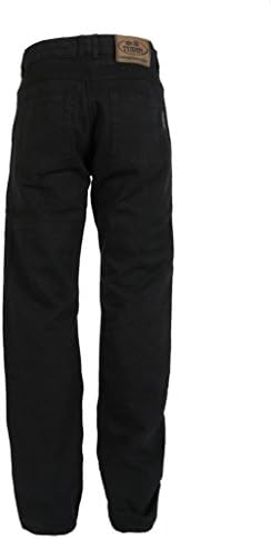 Mens Black Denim Dupont 280GSM Kevlar Motorbike Jeans With CE Armour - Great Size Range Of Waist/Leg Options
