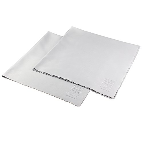 Brillenputztuch aus Mikrofaser in Premium Qualität / Mikrofasertuch für Brillen / Staubtuch Extragroß 40x40 cm / Reinigung von Bildschirm, Kamera, Touchscreen, Glas / Reinigungstuch ist waschbar