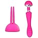 Produktbild SUP Weibliche Masturbation teleskop orgasmus Vibrator Aufladen Mute av Stick Brust Stimulation der klitoris (rosa, rot, lila) (Farbe : Red)