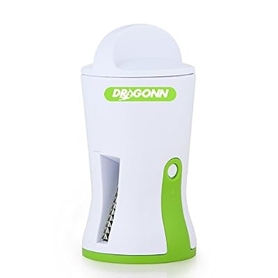 DRAGONN Spiralizer Découpe-Spirale pour spaghettis et nouilles de courgettes carottes Julienne de légumes Eplucheur boucles Appareil trancheur - blanc Spiraliseur