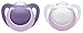 Produktbild NUK 10177105 Genius Silikon-Schnuller, kiefergerechte Form, 18-36 Monate, 2 Stück, Girl, violett