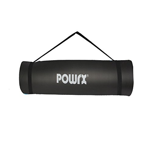 Powrx Gymnastikmatte Trainingsmatte Pilatesmatte Yogamatte Phthalatfrei 190 x 60 x 1.5 cm oder 190 x 100 x 1.5 cm | verschiedenen Farben | inkl. Trageband - 2