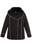 Steppjacke im Lagenlook mit weißen Zierpaspeln