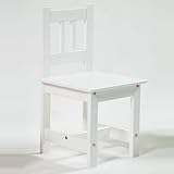 lounge-zone High chair Wooden chair LA MER Solid Wood wood painted white Kids' furniture Kid's room Child 1078