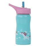 Fabricado para manos pequeñas - Nuestro diseño curvo fácil de sostener y asa integrada hace que sea más fácil para los niños para llevar este frasco en cualquier lugar. la Frost se adapta a la mayoría bolsas de almuerzo