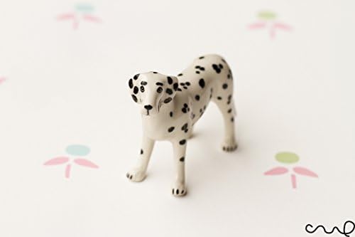 Ceramic Dalmatian Dog Doll Ornaments Collectable Animal Figurine Pottery Gift