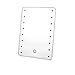 Price comparison product image 16 LED Makeup Lighting Screen Mirror - Portable Folding Cosmetic Mirror - Makeup Mirror with Lights (White)