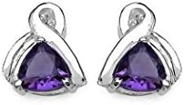 SchmuckMart Ladies Earrings Amethyst E313A