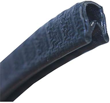 EUTRAS-Kantenschutz2129 EUTRAS KS1001 Edge Protector Profile Piping – Clamping Range 0.5 – 1.5 mm – Black – 3 m