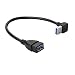 Produktbild SIENOC USB 3.0 Winkel Adapter - 90° Grad Winkeladapter - A-Stecker zu A-Buchse - kompatibel mit allen USB Kabeln - optimale Kabelführung (down Winkel kabel (A Stecker zu A Buchse ))