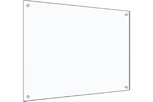 ‎VIDAXL vidaXL Küchenrückwand, Transparent, 80x60 cm, Gehärtetes Glas, Hitzebeständig & Kratzfest, Wandpaneel, Spritzschutz, Leicht zu Reinigen, Küchen-Deko