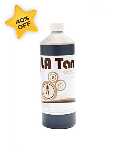 AWARD WINNING LA SPRAY TANNING SOLUTION- 8 GOLD (8% DHA) 1000ml (1 Litre)