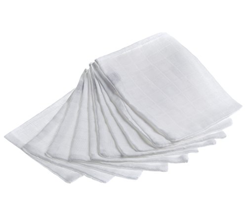 Preisvergleich Produktbild Makian RH / 10 Mullwaschlappen, weiß