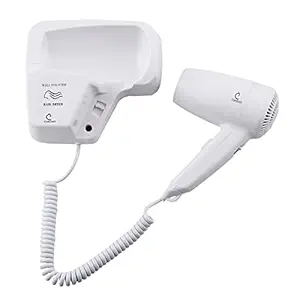 CUROVIT ABS BANCY Wall Mounted Hair Dryer / Electric Skin Dryer with Wall Mounted Holder for Men & Women Drying Suitable for Bathroom / Bedroom / Dressing Room.
