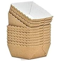Bakery Direct Square Mini Loaf Card Disposable Baking Moulds / Cases (25)