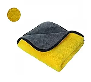 WinbergCar Cleaning Towels Cloth Combo Pack of 1 Microfiber Cloth Towel 600 GSM 40x40 cm - Towel-01