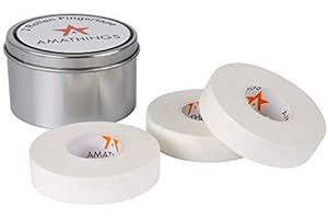 AMATHINGS 3-4 Rouleaux de Ruban adhésif pour Escalade dans Une boîte en métal de 1,5 cm de Large en Noir idéal avec du Doigt et du Ruban adhésif de Sport pour l'escalade en Bloc