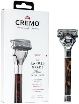 Cremo - Barber Grade Razor for men - Tortoise shell Handle