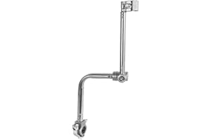 soonbuy Soporte de montaje para paraguas de bicicleta, soporte de montaje ajustable de 360 grados, abrazadera de paraguas para sillas de ruedas, andador, rodillo, bicicleta, cochecito, plata