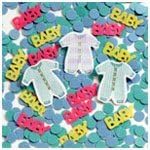Baby Clothes Line Table Confetti