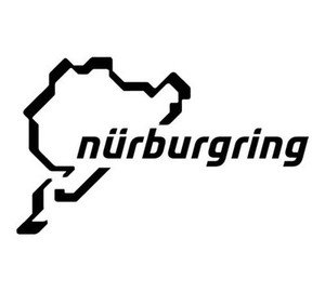 StickerStop Nurburgring Type 2 Decal Black x1