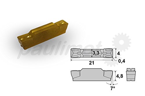 PAULIMOT Schneidplatte MGMN400 4 mm für Abstechstahl
