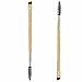 Tonsee 1PCS Eyebrow Brush +Double Ended Angled Bamboo Handle Make Up Tools