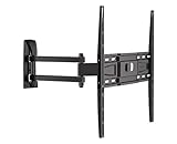 Meliconi STILE DR400, Supporto con Doppio Braccio da Parete per Tv a Schermo Piatto da 40'' a 65'', orientabile orizzontalmente e verticalmente, VESA 200x200, 300x300, 400x400