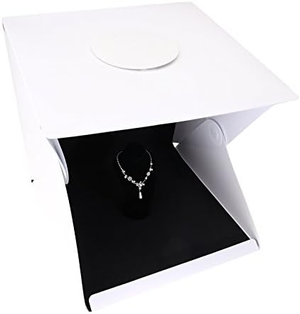 SFIC LTD Photography Light Box Foldable Photo Studio Lighting Cube Tent Backdrop Large Portable 1-LED-Strips, 40cm x 40cm x 40cm