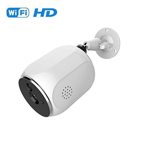 Preisvergleich Produktbild Drahtlose Außenkamera eLinkSmart 720P WiFi-Überwachungskamera, Wiederaufladbar, Wasserdicht, PIR-Bewegungserkennung, Nachtsicht, Zwei-Wege-Audio, Langer Standby-Modus