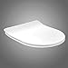Produktbild eSituro STS0382 WC Sitz Toilettendeckel mit Absenkautomatik Fast Fix/Schnellbefestigung Soft-Close Scharniere Duroplast