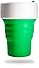 Produktbild B0150TEUO2-Stojo Collapsible Reusable Silicone Coffee Cup and Travel Mug, POCKET SIZED, Leak Proof Lid, 12 oz, Green by Stojo