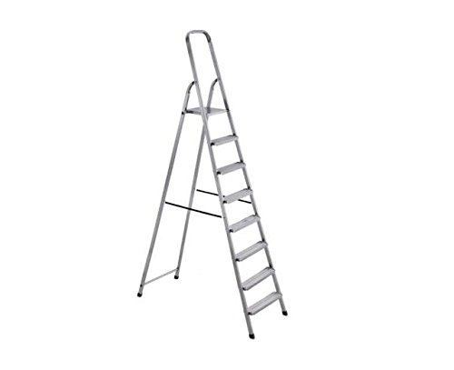 Preisvergleich Produktbild Maßstab aus Stahl 8 Stufen rutschfest mit Noppen Flur fra095