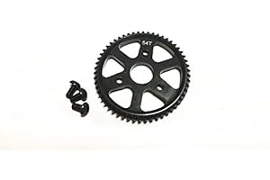 CrazyRacer Hard Steel Spur Main Gear 54T M0.8 32Pitch for 1/10 Slash Stampede Rustler 4x4 E-Revo 3956 6804 6807 6808 6708