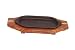 Hazel Sizzler Plate / Tray with Wodden Base Taangwali Shape S15x8 RS.1049.00