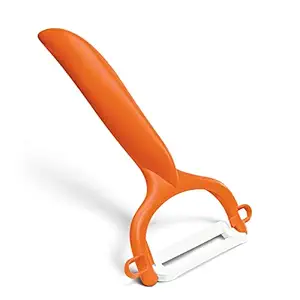 Kyocera Advanced Ceramic Horizontal Y Peeler, Orange