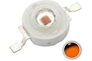 CHANZON 10 Stück High Power LED Chip on Board 1W Bernstein (300mA - 350mA/DC 2V - 2.4V/1 Watt) Superhelle Intensität SMD COB Licht Emitter Komponenten Diode 1 W Birne Lampe Perlen DIY Beleuchtung