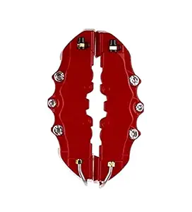 Car Craft Break Caliper Cover High Performance Brake Decoration Caliper Cover 3d Large For 18+ Inch Wheel Size Red