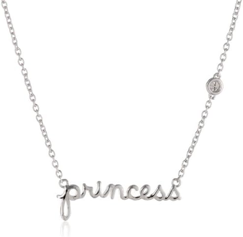 Shy by SE "Princess" Necklace with Diamond Bezel