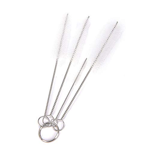 Preisvergleich Produktbild Muamaly Reinigungsbürsten Flaschenbürste Schlauchbürste MilchschlauchbüRste Schlauchbürste, Nylon Rohrbürsten Set für Reagenzgläser Reinigen Teekanne Düse Espresso Machines 4Pcs (A)