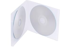 DRAGON TRADING DragonTrading 1 x boîtier double transparent flexible pour CD/DVD – Tranche de 10,4 mm